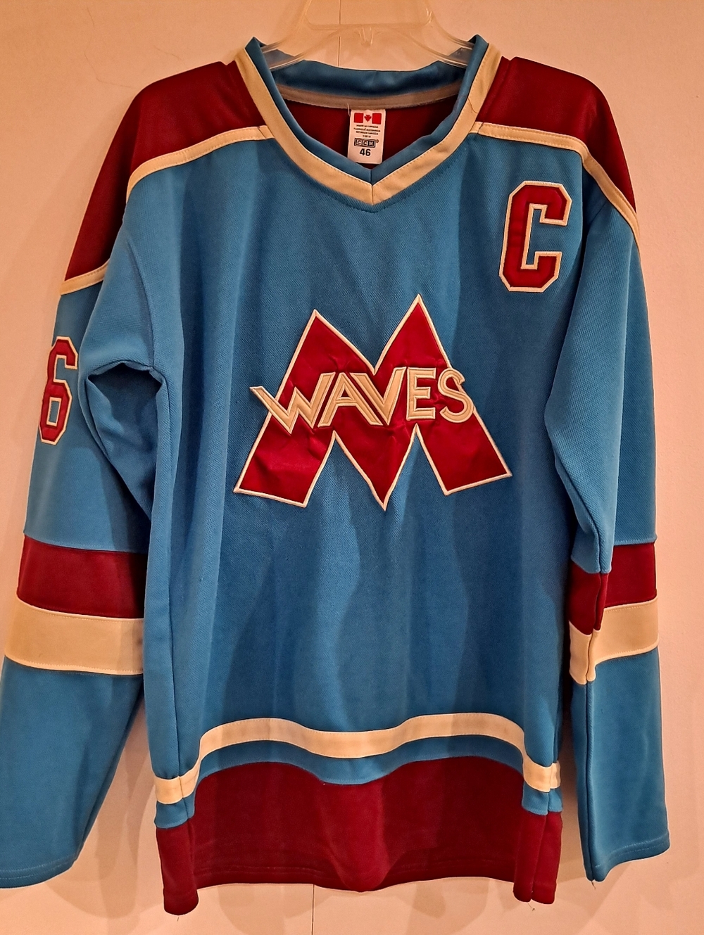 Gordon Bombay Waves Hockey Jersey #66 SZ 46
